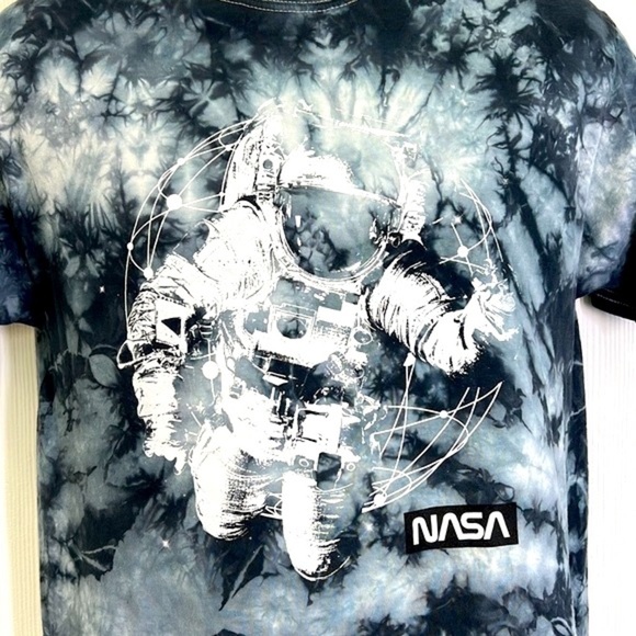Hyper Space - Tye Dye Astronaut NASA Graphic Short Sleeve T Shirt Size Medium - Picture 6 of 9